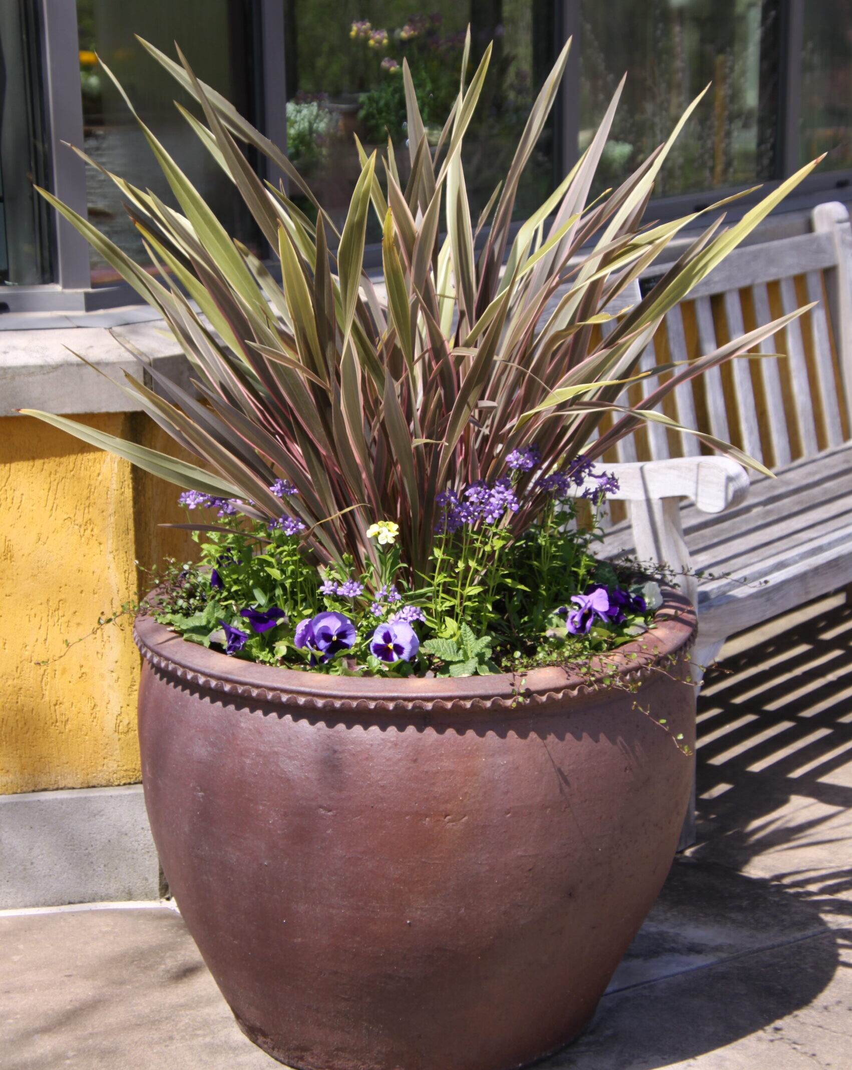 self-contained planter for spring