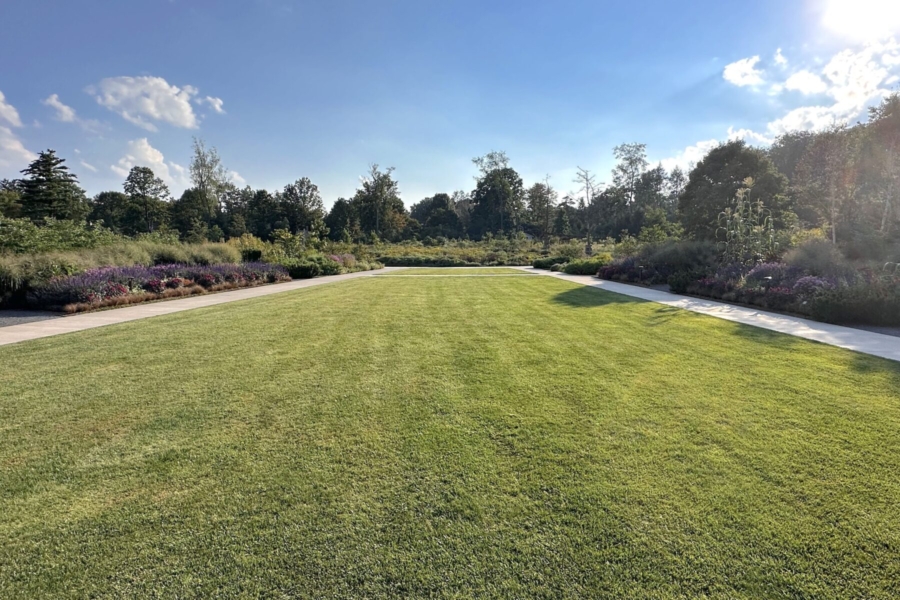 Esplanade, a long grassy expanse